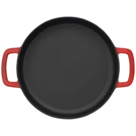 COMBEKK Poêle double anse 28 cm Rouge - Sous-Chef