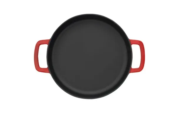 COMBEKK Poêle double anse 28 cm Rouge - Sous-Chef 
