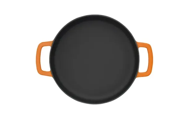 COMBEKK Poêle double anse 24 cm Orange - Sous-Chef 