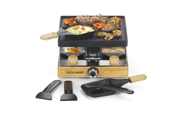 NATURAMIX Raclette Grill 4 personnes - RACWOOD4 