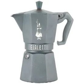 BIALETTI Cafetière italienne 6 tasses Gris Silver - Moka Exclusive