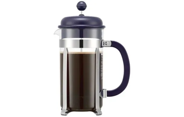 BODUM Cafetière à piston 8 Tasses Bleue - Caffettiera Colors 