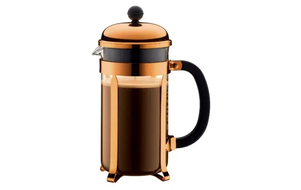 BODUM Cafetière à piston 8 Tasses Cuivrée - Chambord 