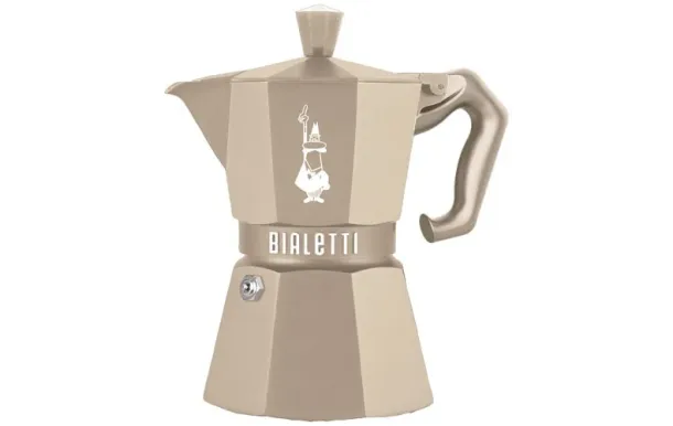 BIALETTI Cafetière italienne 3 tasses Sable du Désert - Moka Exclusive 