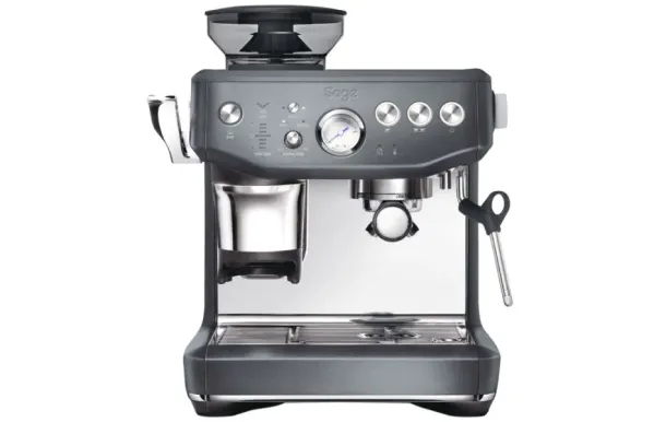 SAGE Machine à expresso Inox Noir - The Barista Express Impress - SES876BST4EEU1 