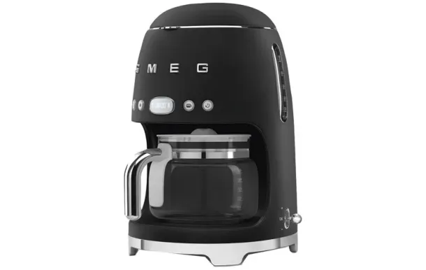 SMEG Cafetière filtre 10 tasses programmable Noir Mat - Années 50 - DCF02BLMEU 
