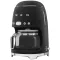 SMEG Cafetière filtre 10 tasses programmable Noir Mat - Années 50 - DCF02BLMEU 