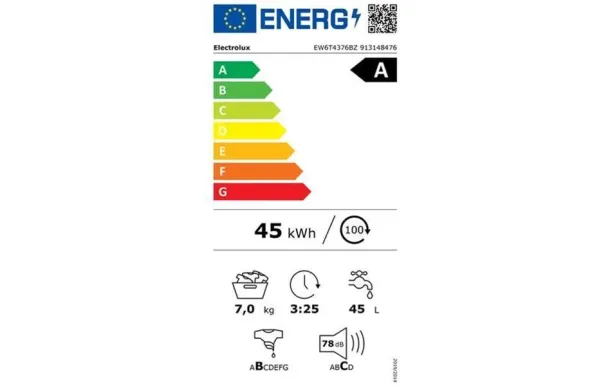 ELECTROLUX Lave-linge top EW6T4376BZ 