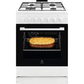 ELECTROLUX Cuisinière mixte 60 cm 4 feux gaz - LKK620010W