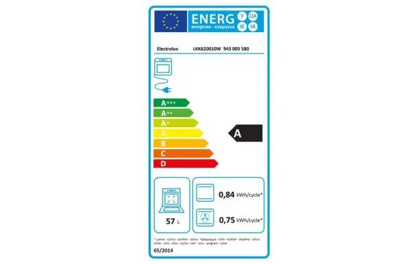 ELECTROLUX Cuisinière mixte LKK620010W 