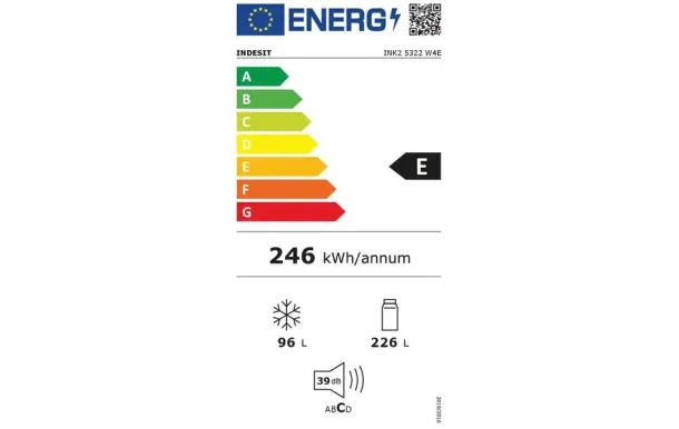 INDESIT Réfrigérateur combiné INK25322W4E 