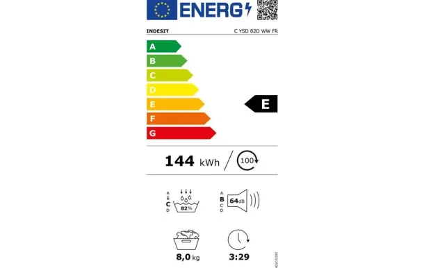 INDESIT Sèche-linge CYSD82DWWFR 