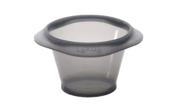 LEKUE Lot  6 moules à fondant Noir Transparent 