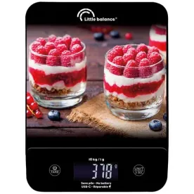 LITTLE BALANCE Balance de cuisine 10 kg Cheesecakes - Happy Genius 10 USB