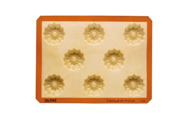 SILPAT Moule 8 cakes striés 40 x 30 cm - Origine 