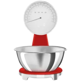 SMEG Balance de cuisine 5 kg Rouge Brillant - Années 50 - KSF01RDWW