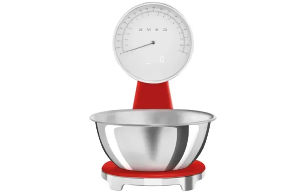 SMEG Balance de cuisine 5 kg Rouge Brillant - Années 50 - KSF01RDWW 