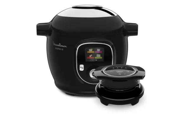 MOULINEX Multicuiseur 180 recettes - Cookeo+ et couvercle Extra Crisp - CE85X8F0