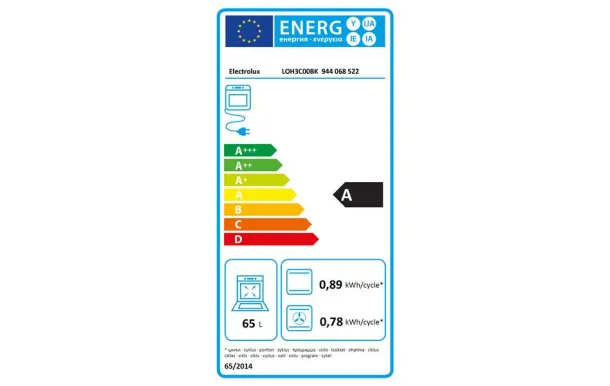 ELECTROLUX Four catalyse multifonction noir - LOH3C00BK