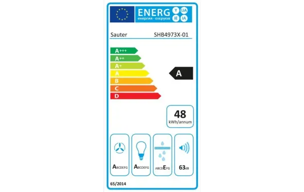 SAUTER Hotte décorative murale SHB4973X 