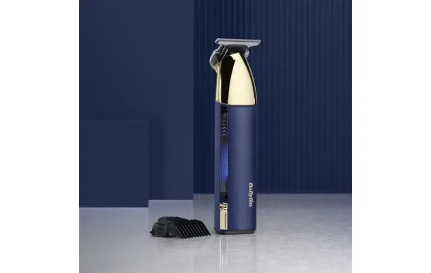 Tondeuse Barbe Sans Fil Super-X Metal Gold & Navy 5h Autonomie