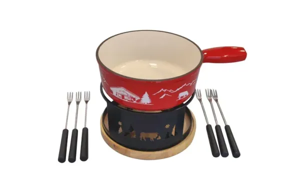 TABLE ET COOK Service à fondue - Montagne Rouge & Chamonix - 3008189SETF-22