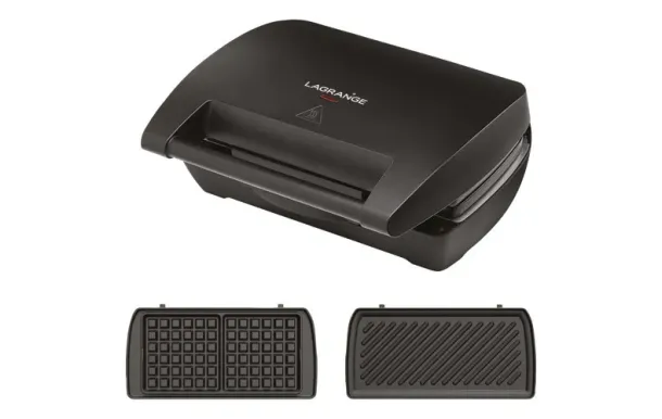 LAGRANGE Mini Max 28362 – Gaufrier & Panini 2-en-1