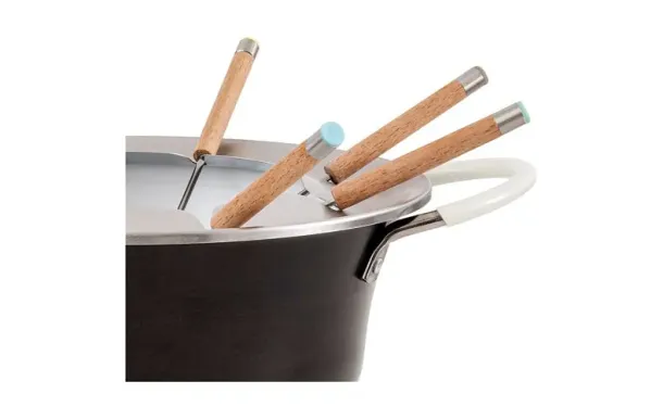 LAGRANGE Service à fondue 8 personnes Charbon - Prestige - 349401