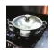 BAUMALU Wok & Wok Vapeur Inox 2 en 1 32 cm