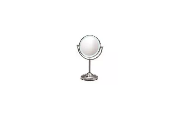 MIROIR DBLE FACE+LED REGL* HOMEDIC avis moins cher