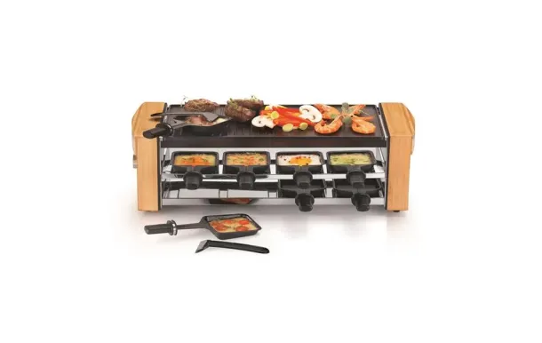KITCHENCHEF Raclette / Grill 8 personnes - KCWOODLUX8