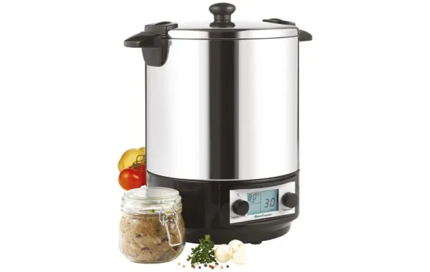 NATURE ET SAVEURS Bouilleur à bocaux électrique 12 L / 4 bocaux 1 L