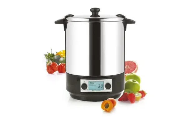 NATURE ET SAVEURS Bouilleur à bocaux électrique 12 L / 4 bocaux 1 L