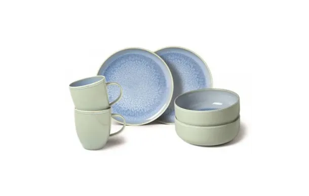 VILLEROY ET BOCH Set petit déjeuner 6 pièces - Crafted Blueberry