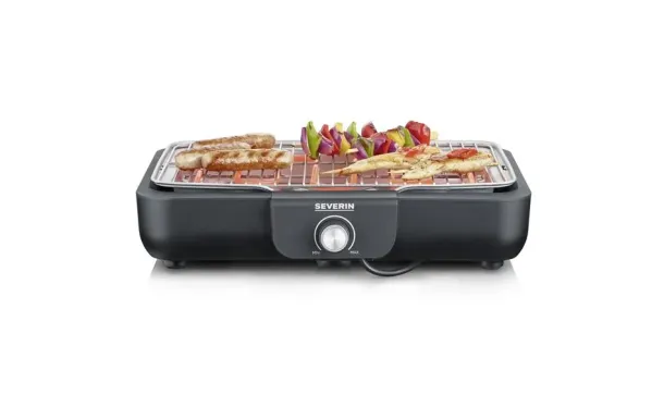 SEVERIN Barbecue électrique posable 8554 - Grill électrique compact et puissant