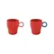 EASY LIFE Set 2 mugs 30 cl Rouge - Twist & Match