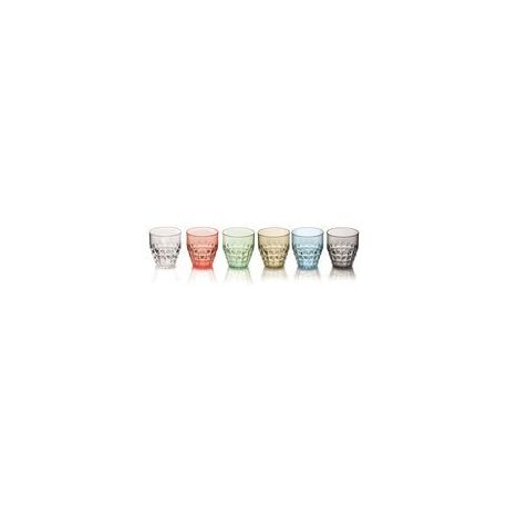 GUZZINI Lot de 6 verres bas 35 cl Assortis - Tiffany