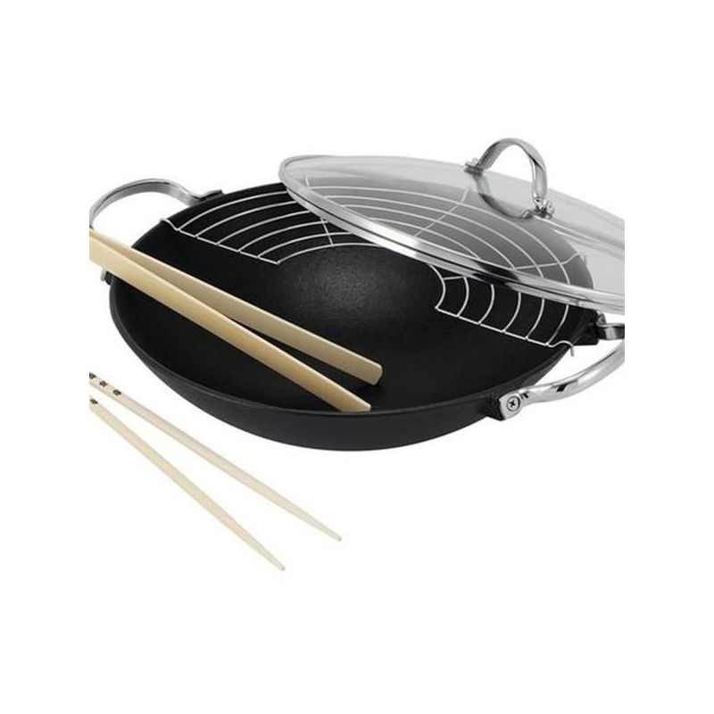 Wok BEKA en fonte et couvercle LHASA 30 cm 14300734