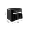 MOULINEX Friteuse à air chaud 8.3L Easy Fry Dual EZ901N20 - Airfryer double bac