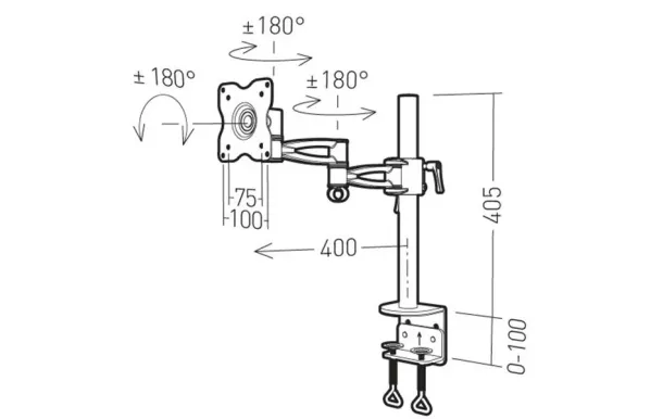 ERARD Support de bureau inclinable et orientable 011102