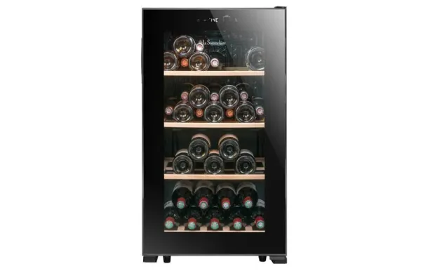 Cave à vin de service LA SOMMELIERE LS52BLACK – 52 bouteilles, design noir – Livraison rapide