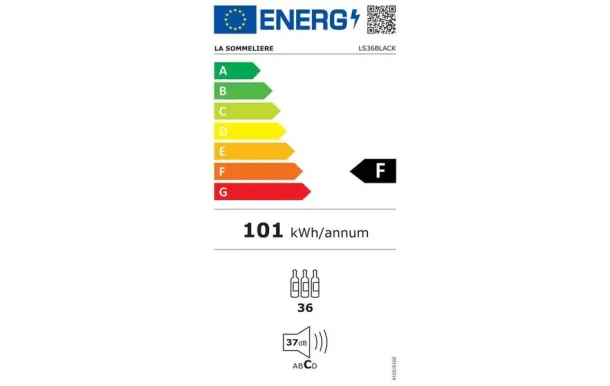 LA SOMMELIERE Cave à vin mise en température 36 bouteilles - LS36BLACK