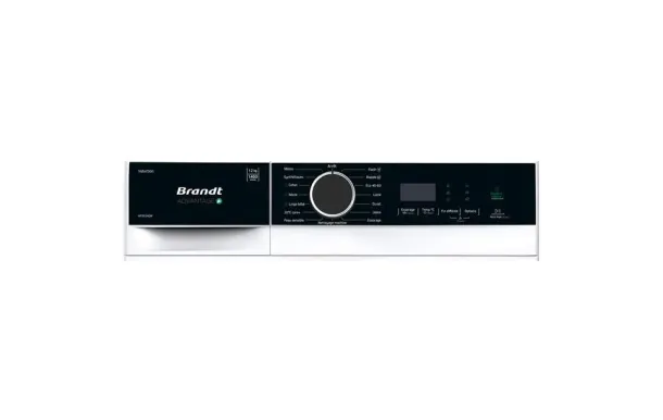 BRANDT Lave-linge frontal 12 kg 1400 tr/mn - WFB524QW