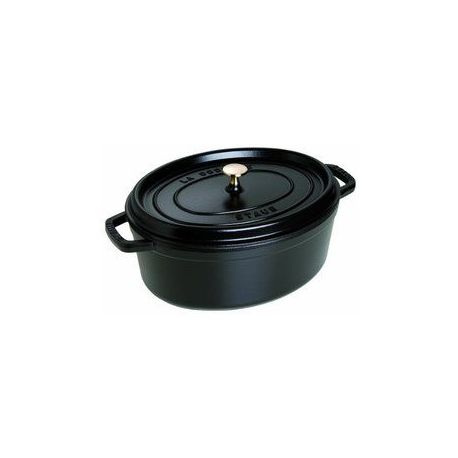 STAUB - Cocotte en fonte Ovale 33 cm  Noir - 1103325