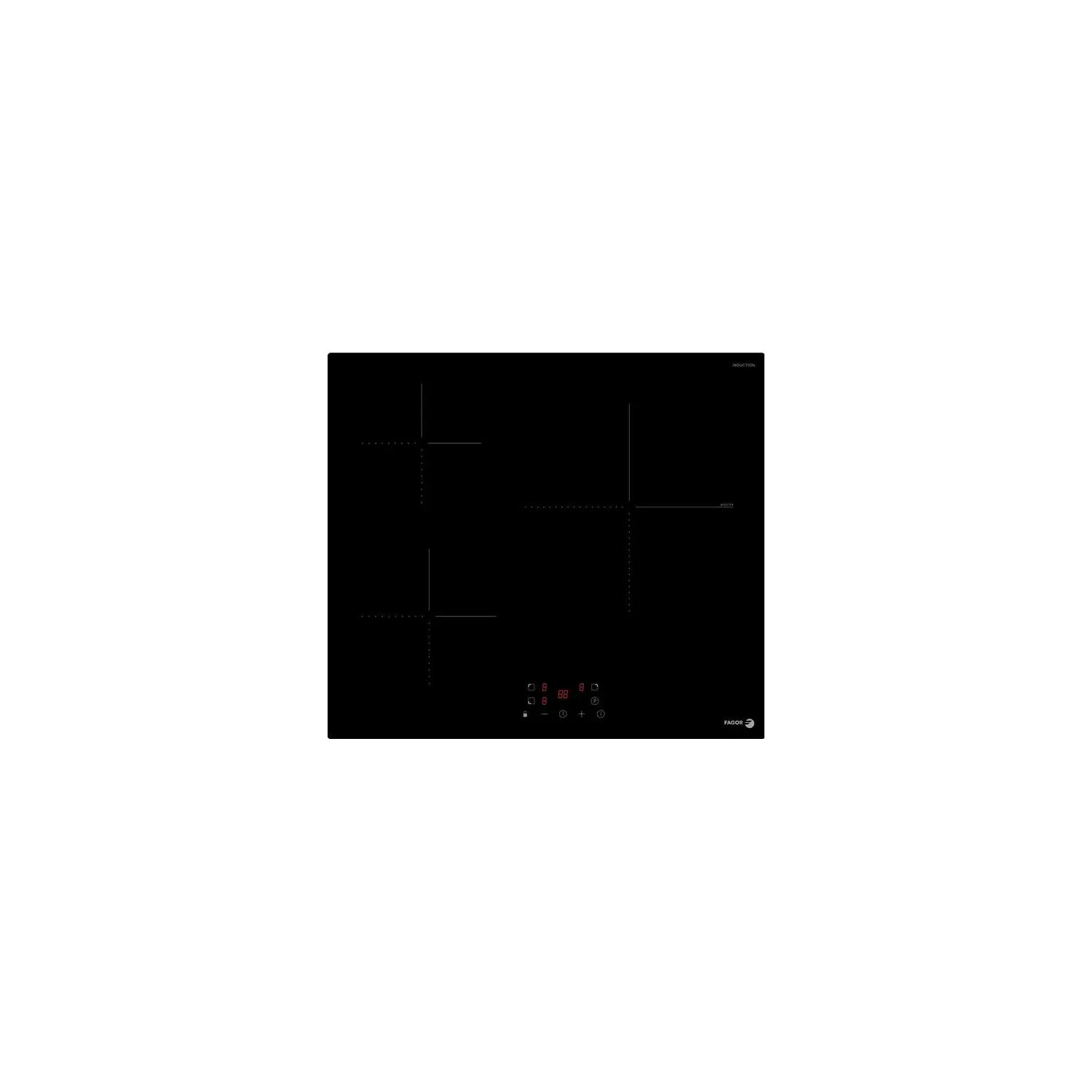 Fagor Table de cuisson 3 foyers induction puissance : 6 1 booster fai3531