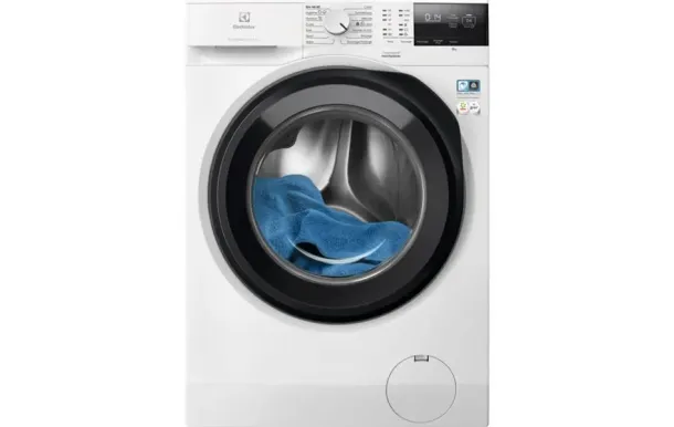 Lave-linge hublot ELECTROLUX EW6FI4805AR 8 kg – SensiCare, économique, silencieux – Idéal appartement et famille
