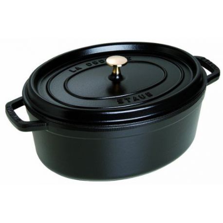 STAUB - Cocotte en fonte  Ovale 37 cm Noir - 1103725