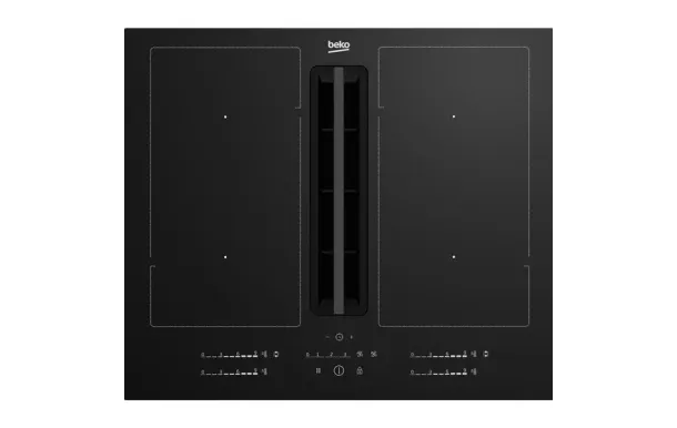 BEKO Table de cuisson induction aspirante 4 foyers 650 m3/h -  HIXI64701UP