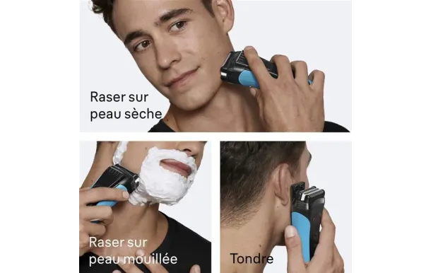 BRAUN Rasoir à grilles - Series 3+ - 3040S