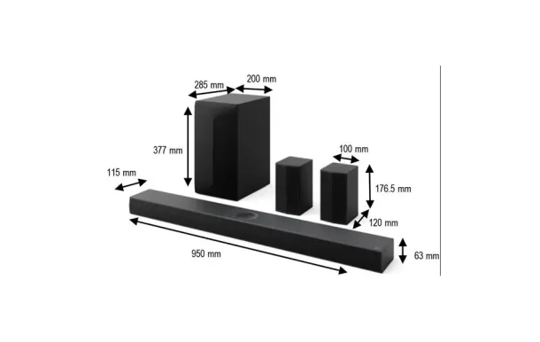 LG Barre de son avec caisson de grave - S70TR